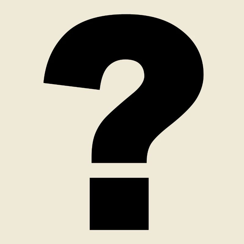 Point d’interrogation noir