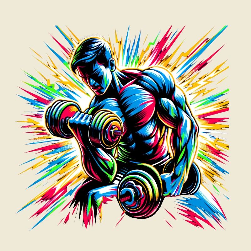 Explosive Workout Energy: Dumbbell Training Type