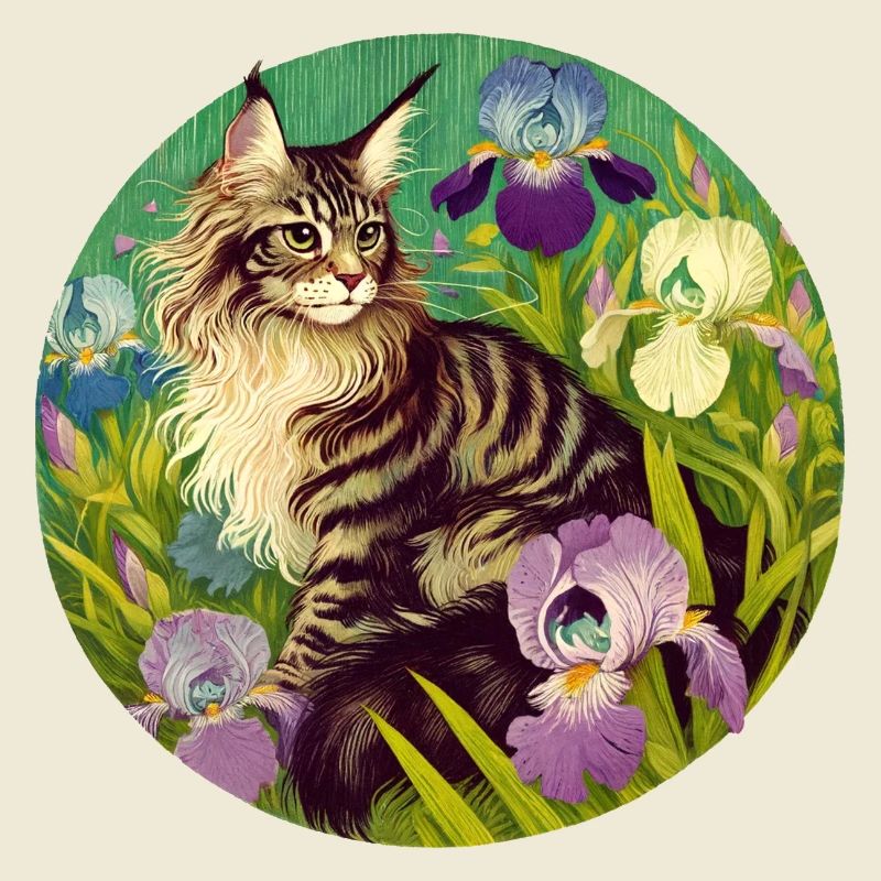 Braun getigerte Katze Iris