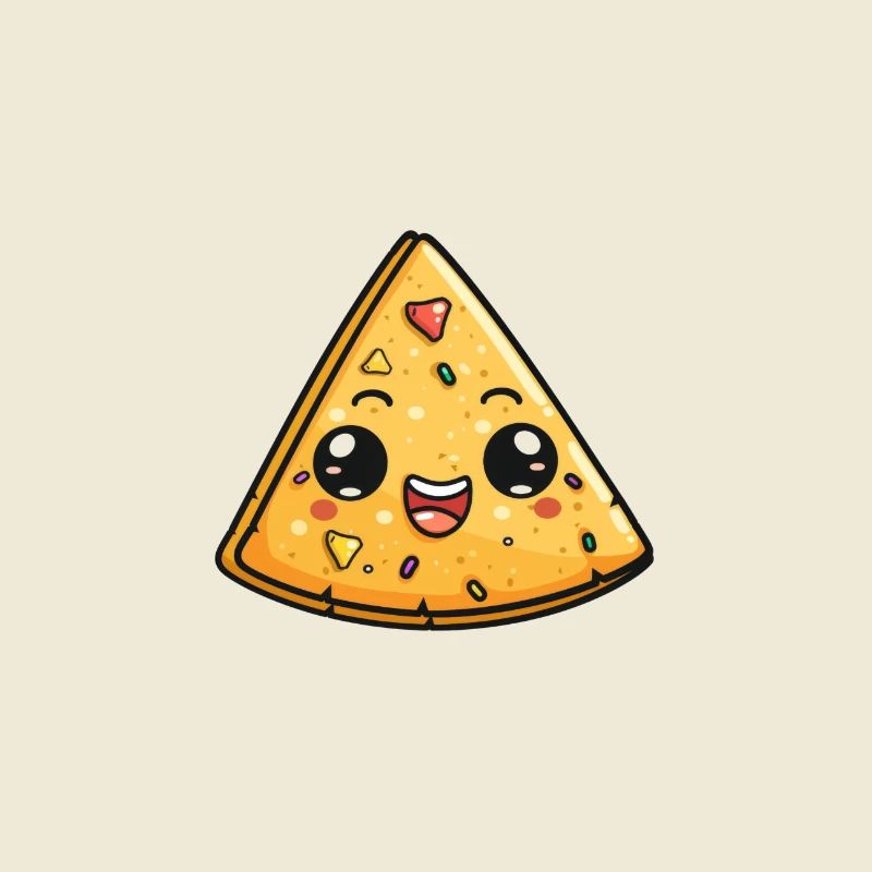 Lächelnder Nacho Chip