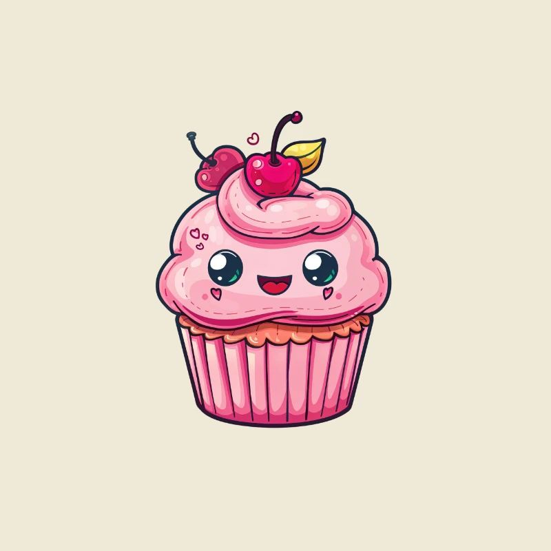 Conception de cupcake mignon