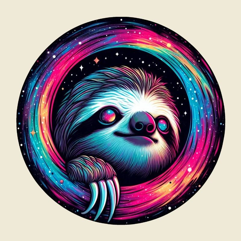 Cosmic Sloth Galaxy Art