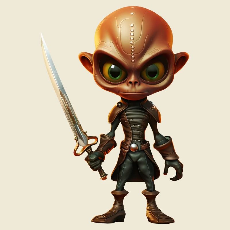 Pirate extraterrestre avec sabre
