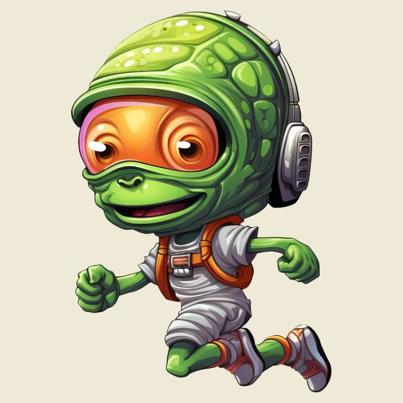 Alien Jogger: Conception de course de sprint et de marathon
