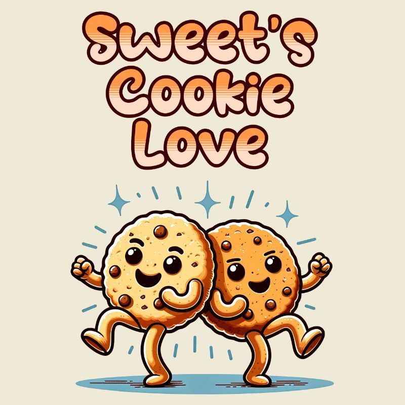 Biscuits mignons Biscuits sucrés Amour danser