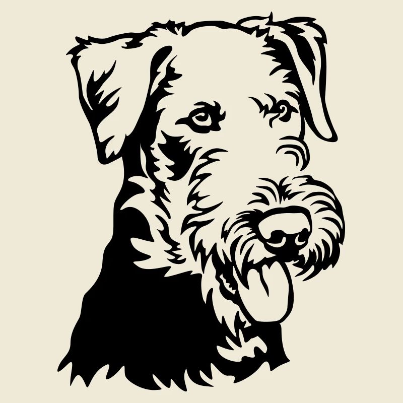 Airedale Terrier Kopf