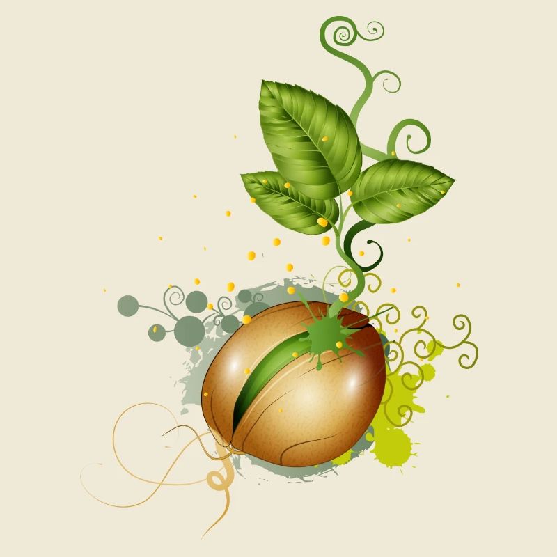 tender germinates in the soil