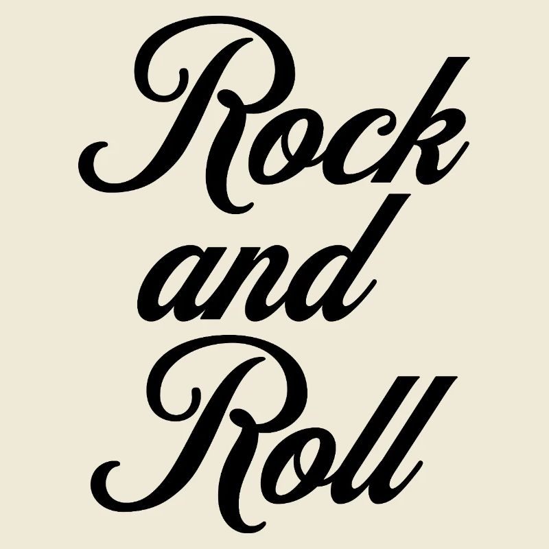 Conception de logo de typographie cursive Rock and Roll