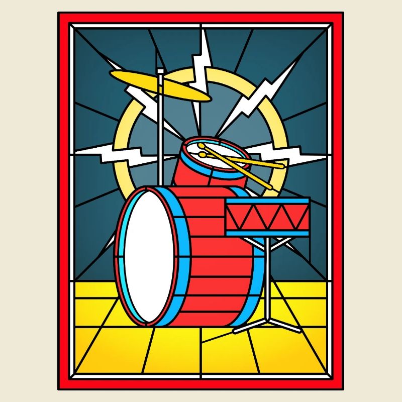 Stained Glass Drum Kit