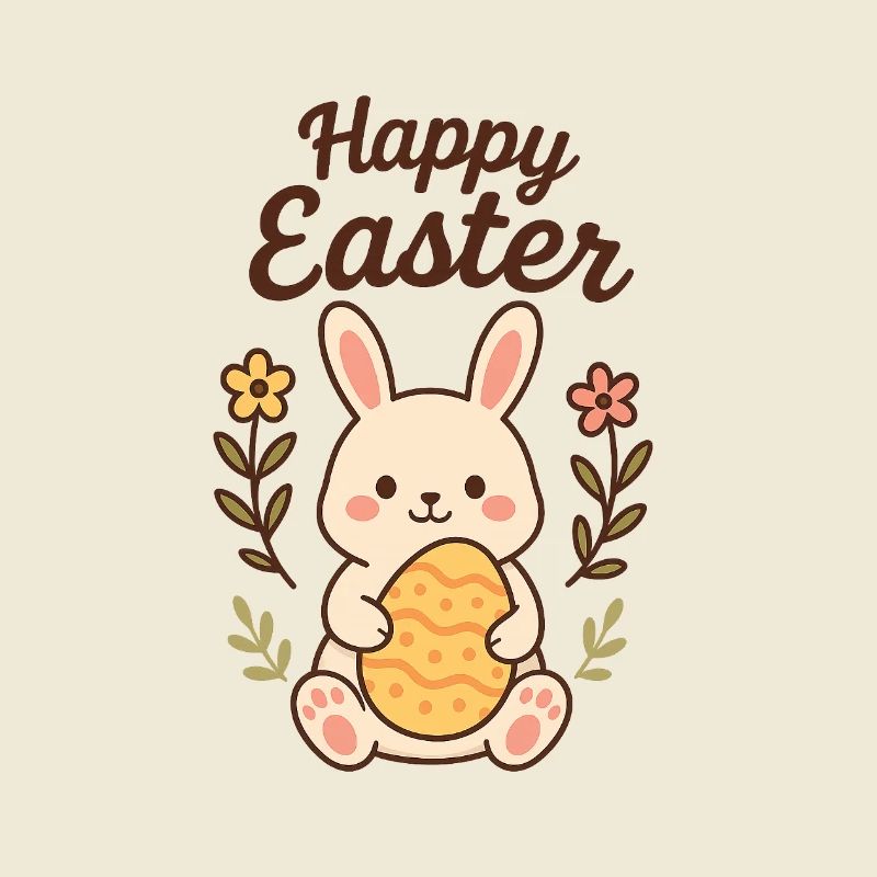 Bunny with an Easter Egg