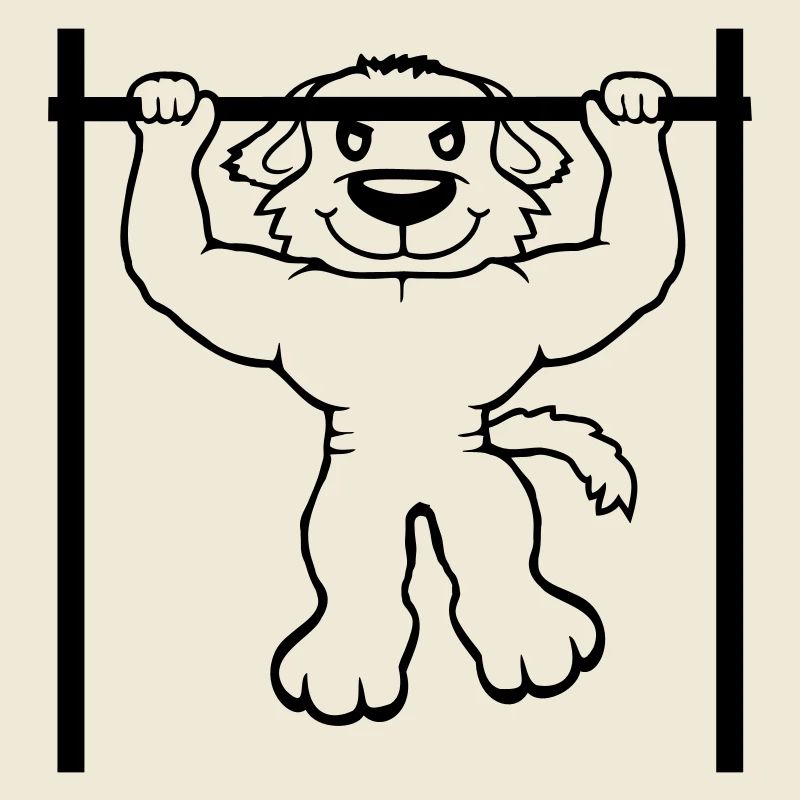 Dog Pull-ups Bar Muscles Gym Pull-Up Bar