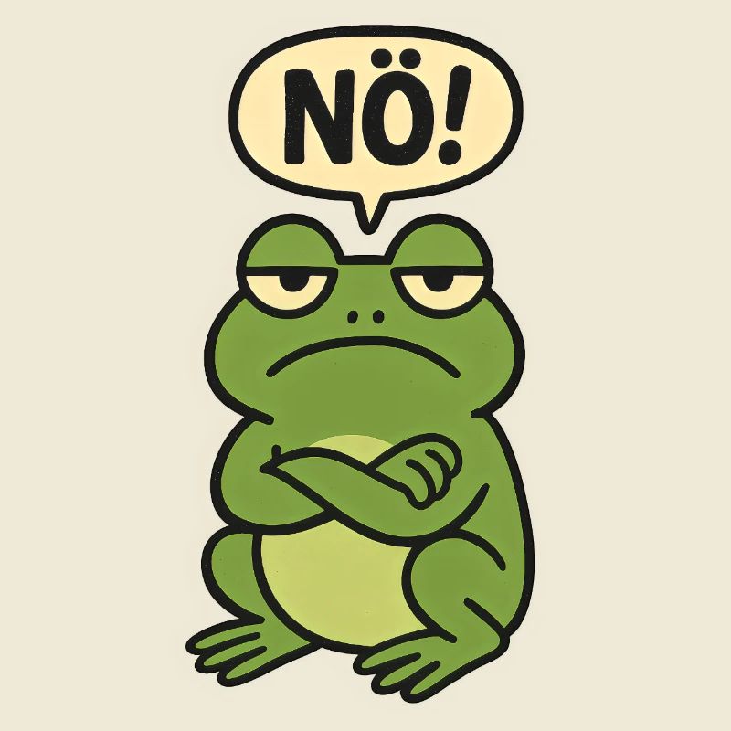 Déclaration, non, grenouille, tout simplement non
