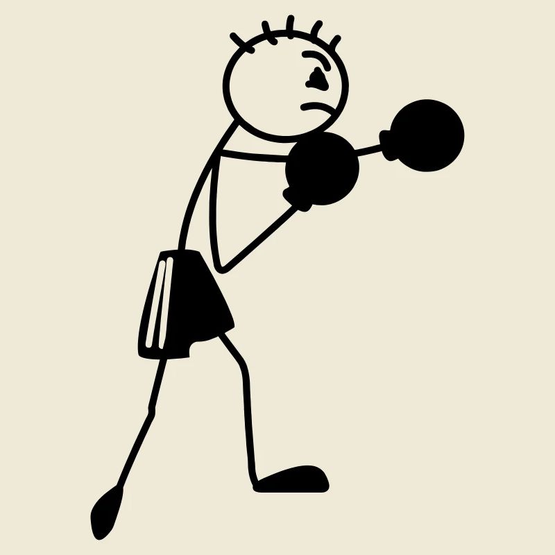 Boxfigur Strichmännchen
