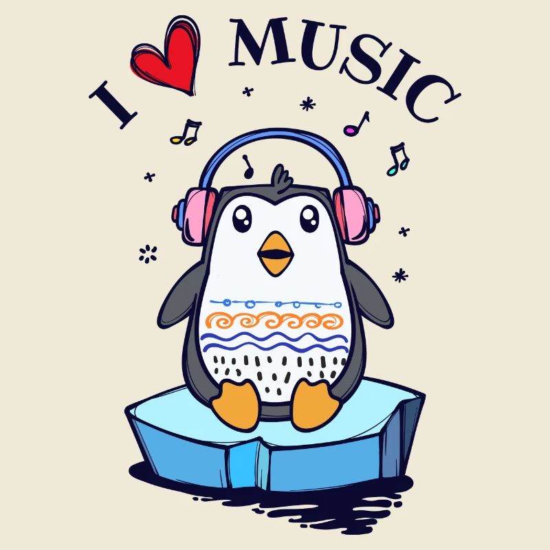 Seevogel Cool Herz PinguinTier Statement