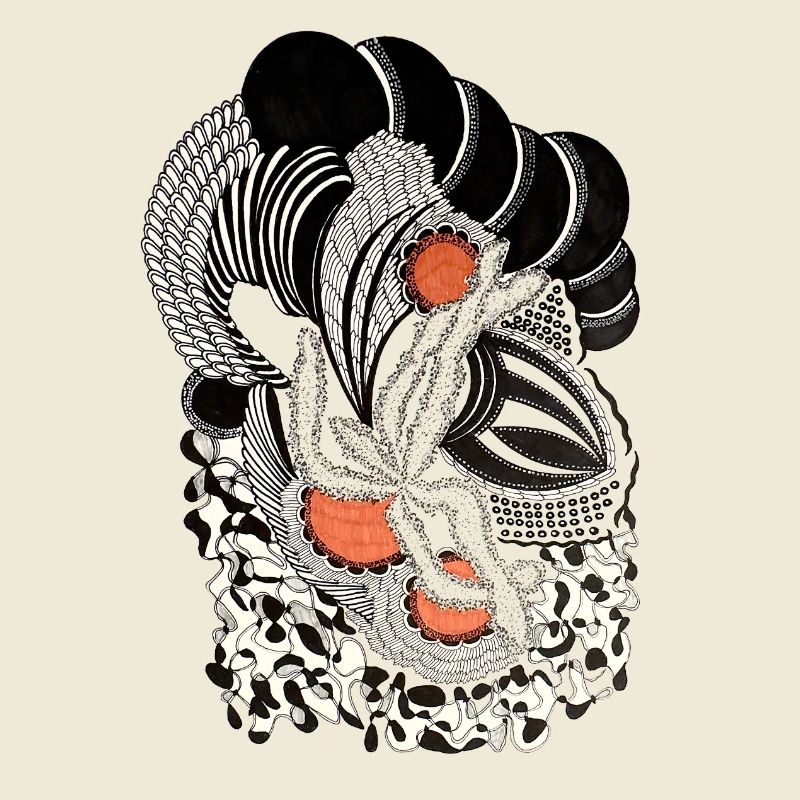 Ornamental Black & White Pattern