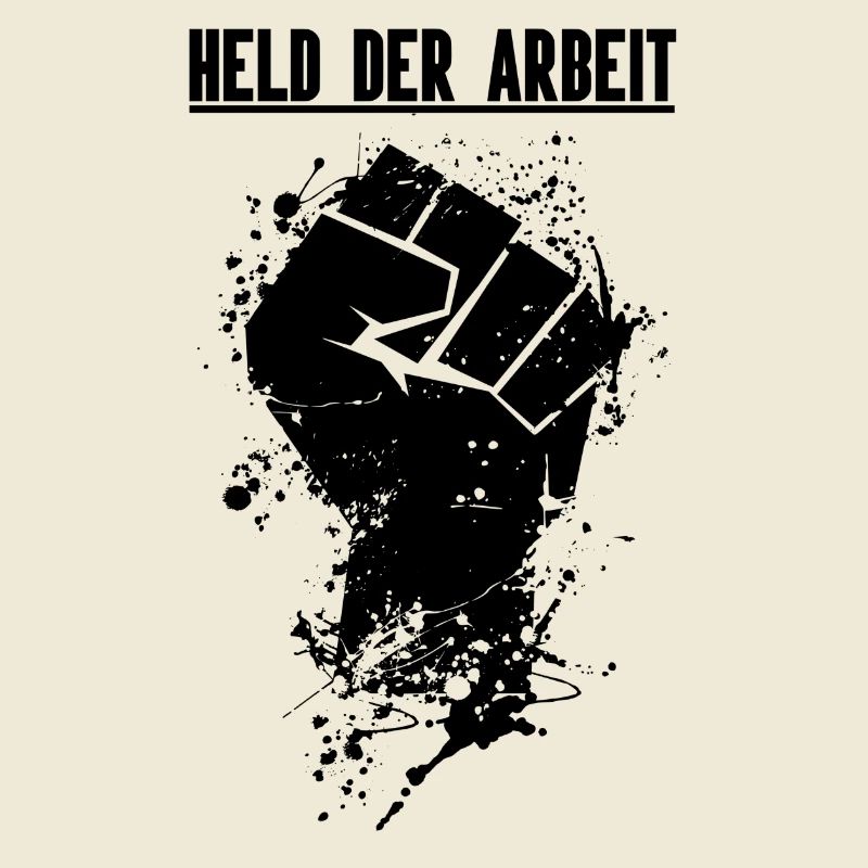 Held der Arbeit Faust Schwarz