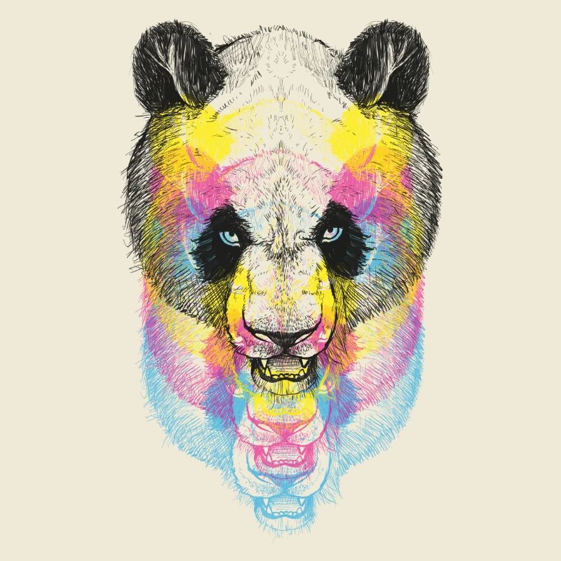 Panda Bear CMYK