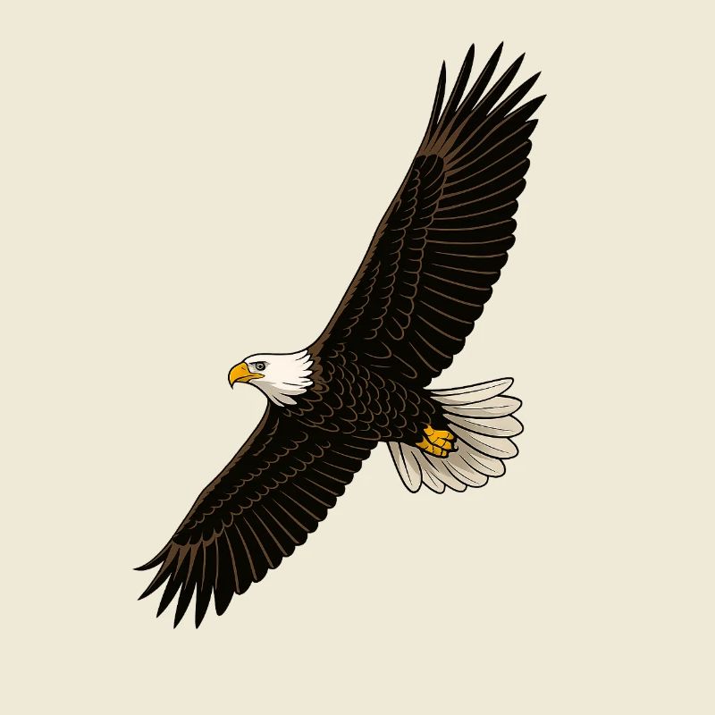 Eagle in Flight Distinct Graphics