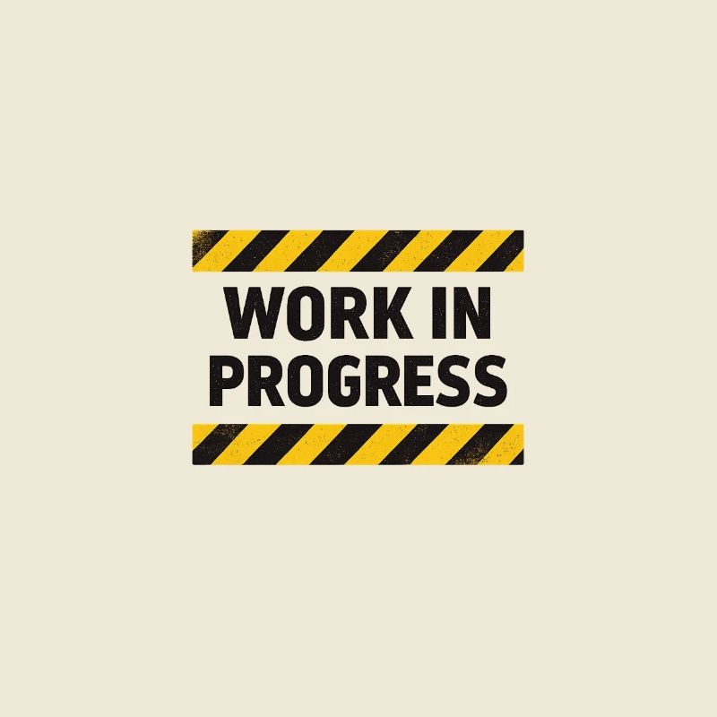 Progrès en cours – bande d’avertissement
