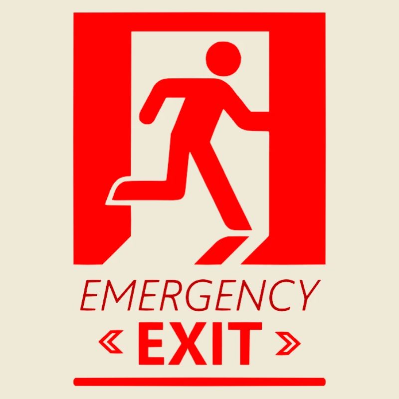 Emergency EXIT Basic Red