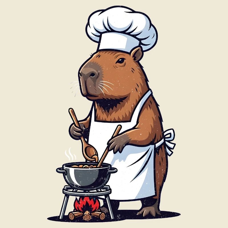 Chef Capybara Chef au Pot