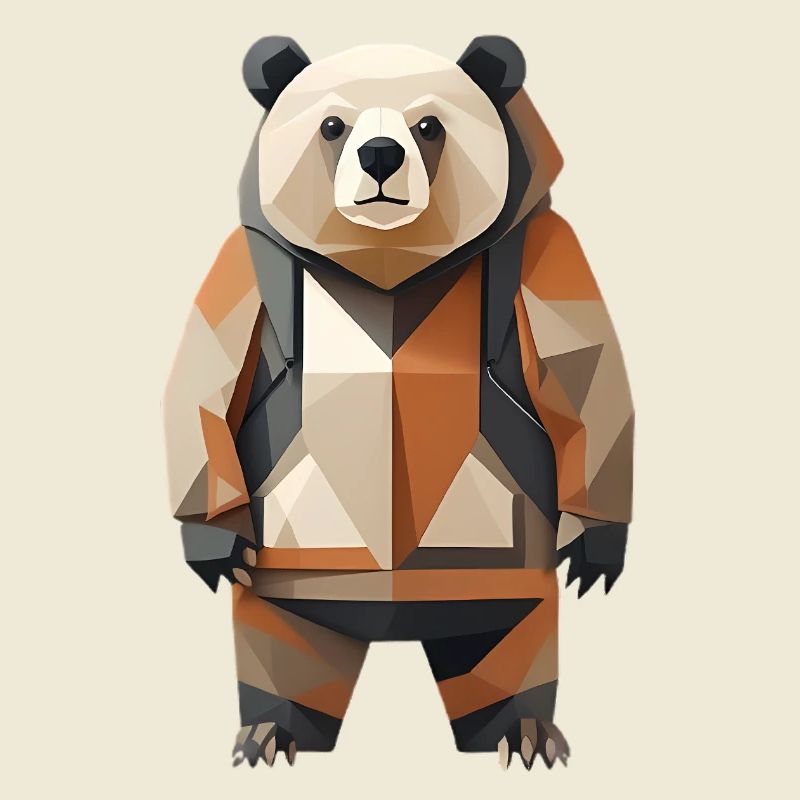 Polypanda Panda Low-Poly