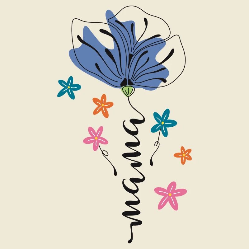 Maman – Conception 🌸💙 de fleurs