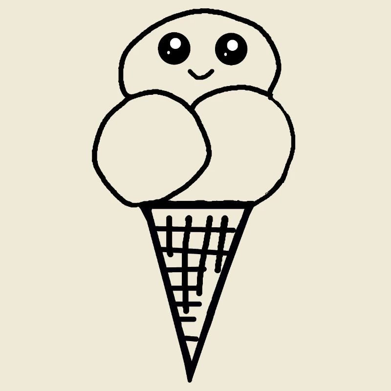 Eis Eiswaffel Eistüte Eiscreme Eiskrem