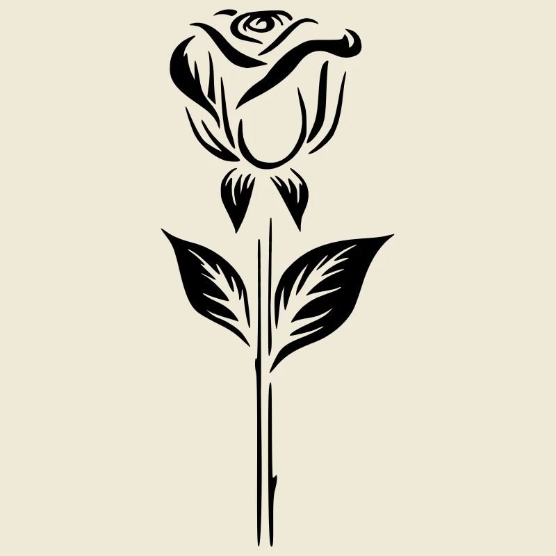 Conception simple d’un logo rose