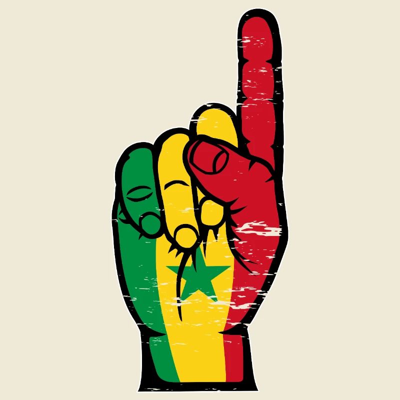 Senegal Flags Hand