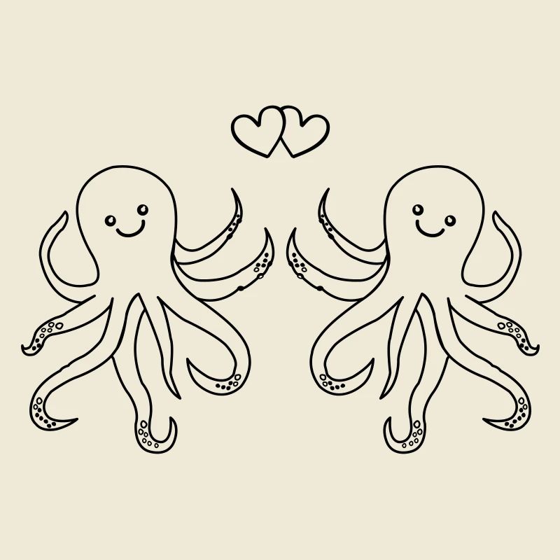 krake oktopus love
