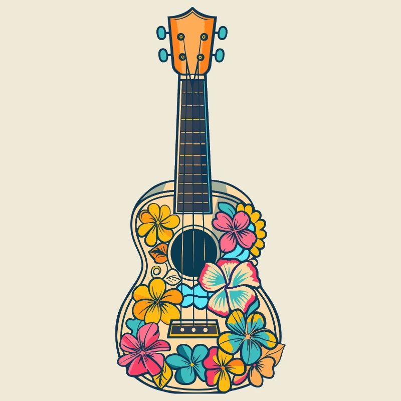 Ukulele Comic-Stil