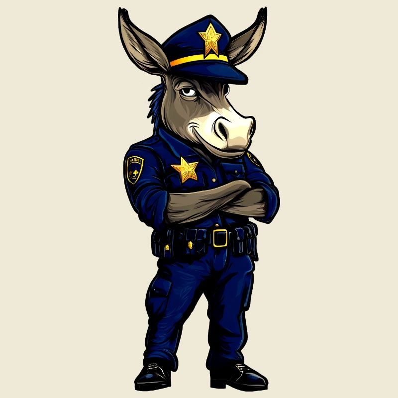 Polizei Esel
