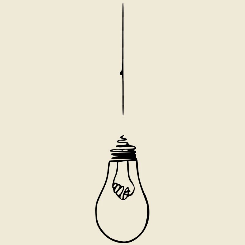 Lamp light bulb tie