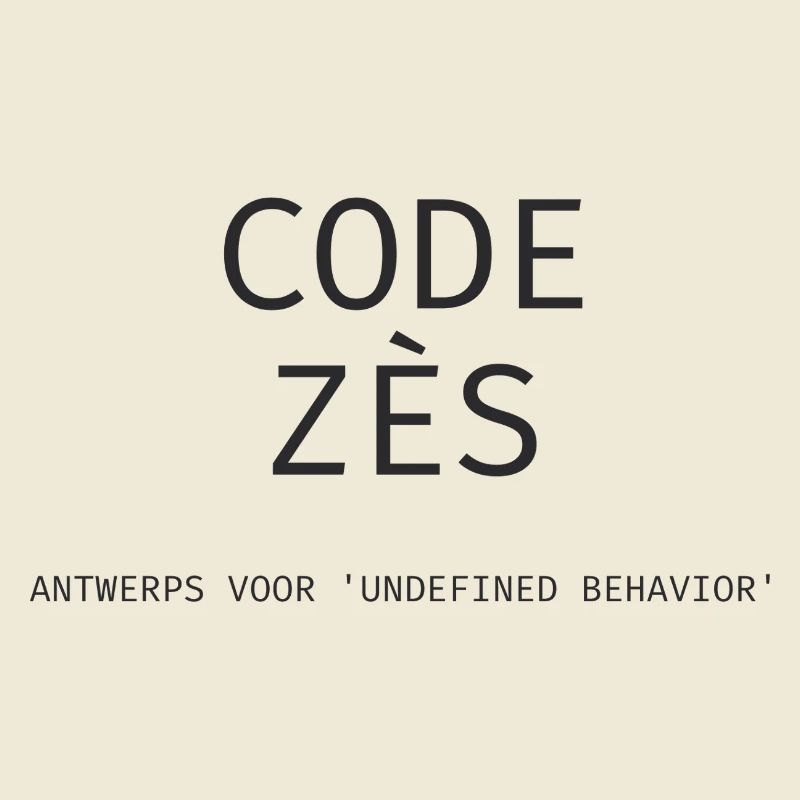 Antwerp: "Code Zès!" – Tech Dialect Shirt