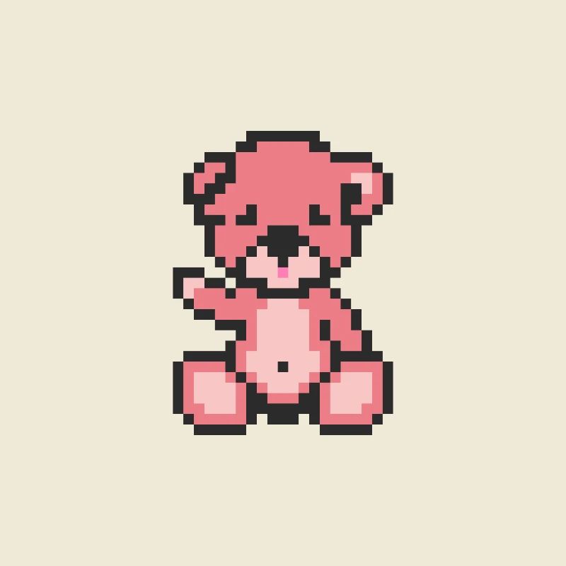 Pixel Bear Candy