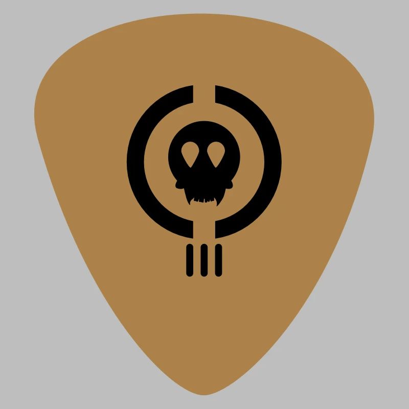 Totenkopf-Gitarrenplättchen skull guitar chip (2c)