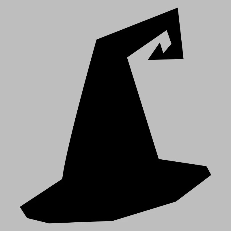 Silhouette de chapeau de sorcière
