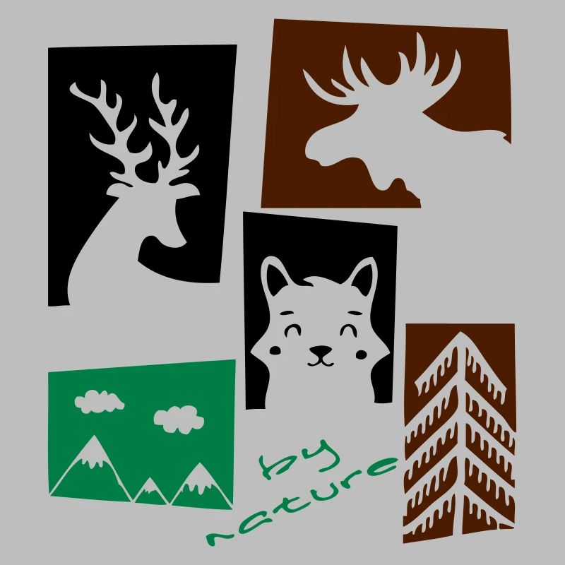 Forest and deer nature