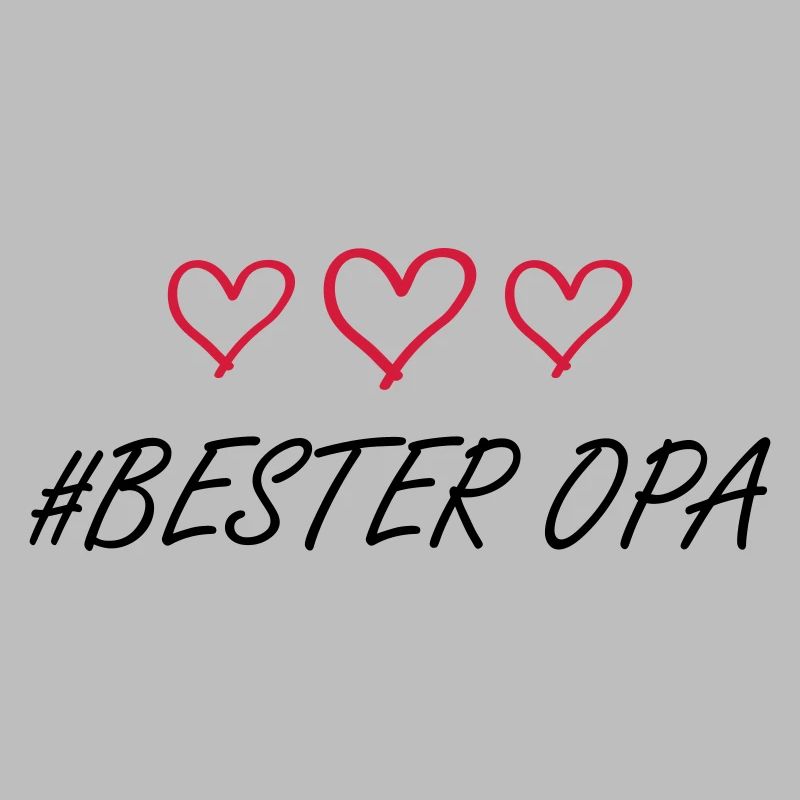 Bester Opa Herz Liebe