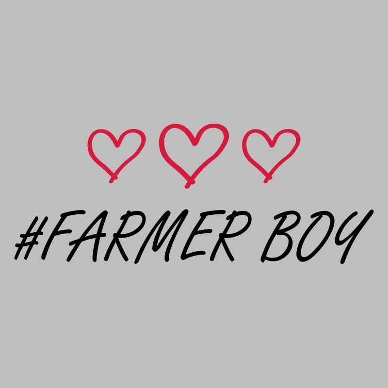 Fermier garçon coeur amour