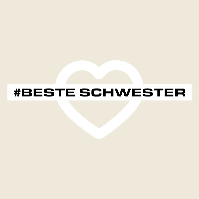 Beste Schwester Herzen Liebe