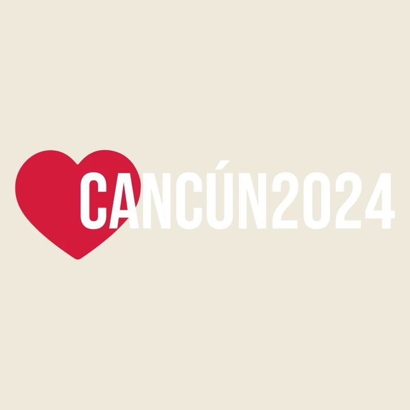 Cancun 2024 Herz Urlaub