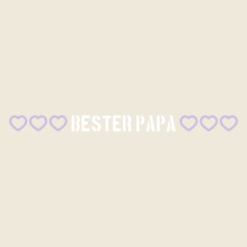 Bester Papa Herz Liebe