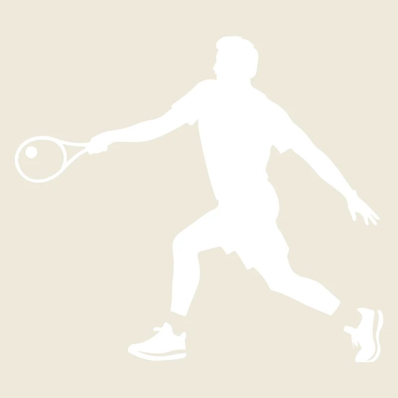 Tennis Spieler Silhouette