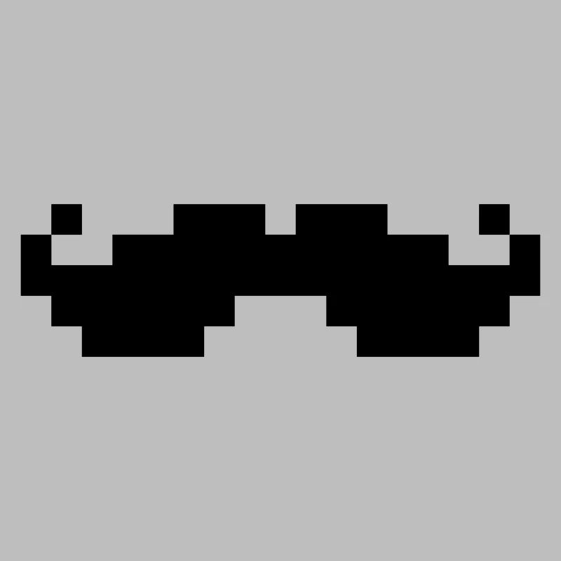 8bit pixel moustache