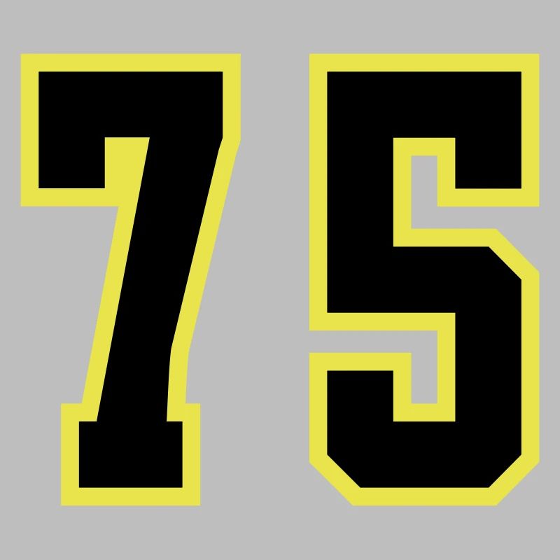 75 Zahl Trikot
