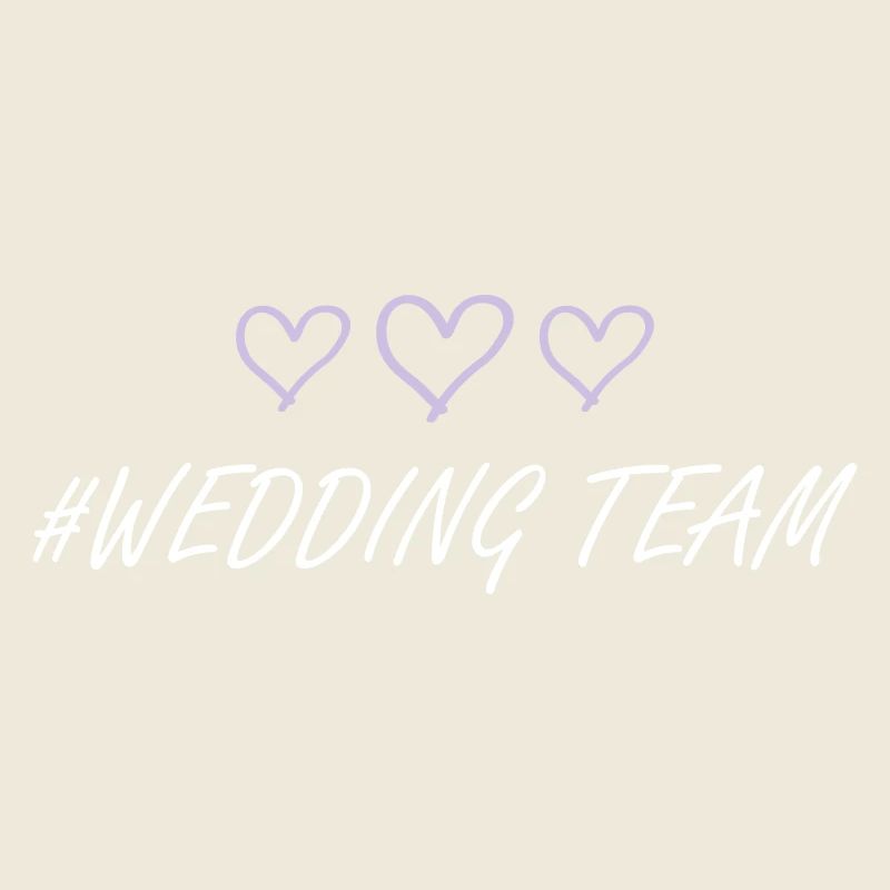 Hochzeit Team herzchen