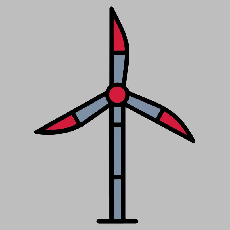 Windrad Windkraft Anlage Symbol