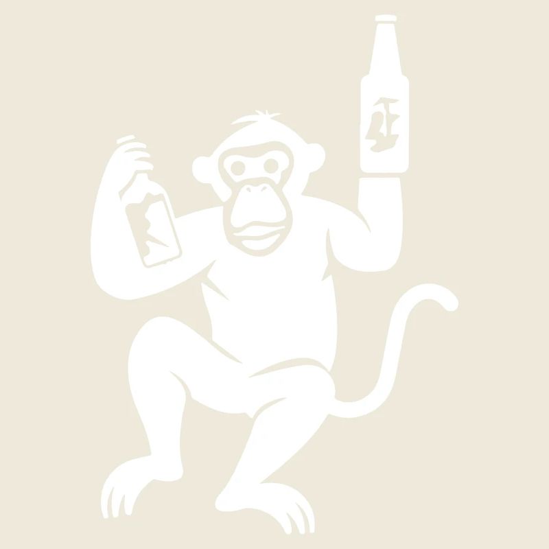 Affe Bier Besoffen